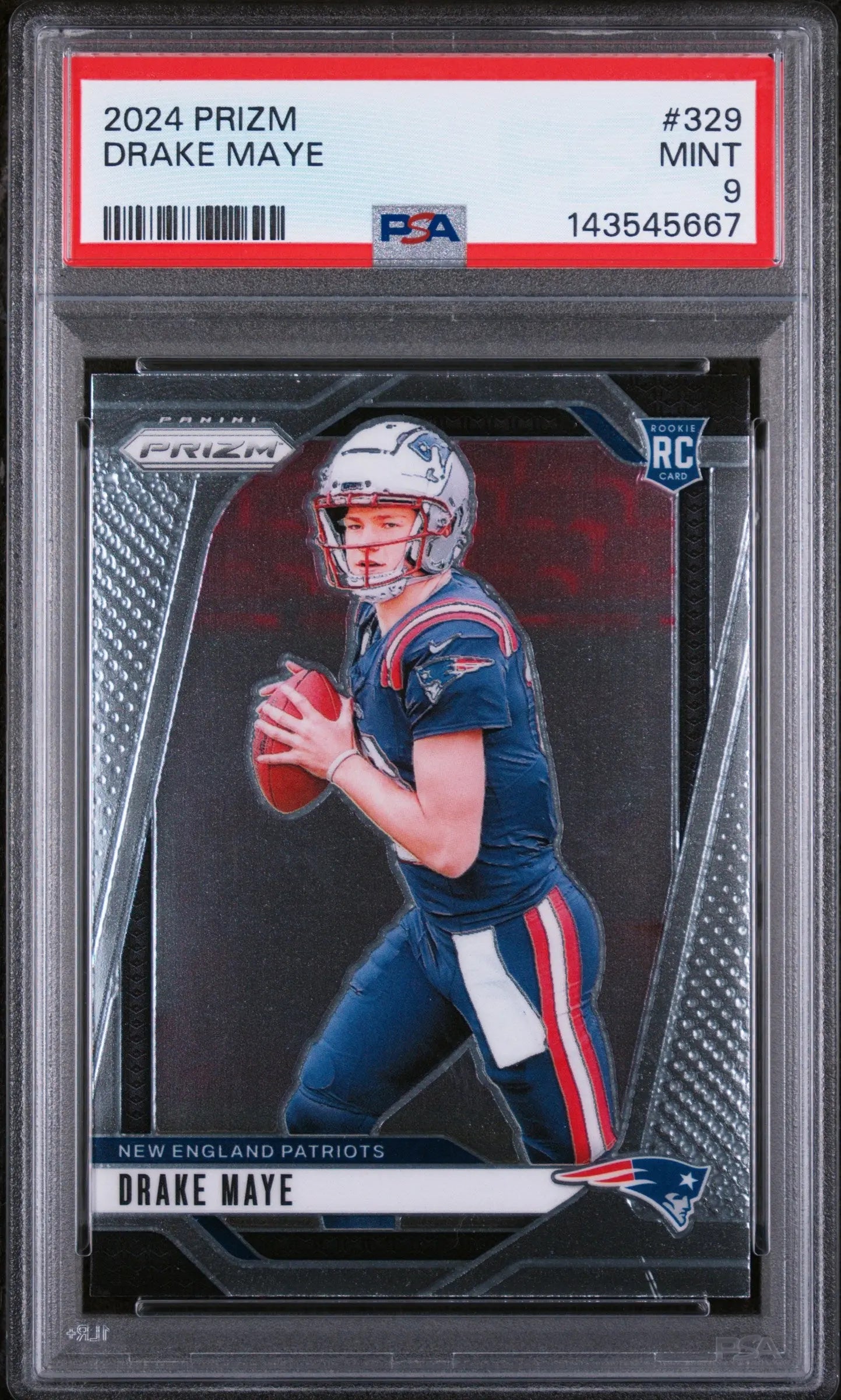 2024 Panini Prizm Rookie Drake Maye RC PSA 9 