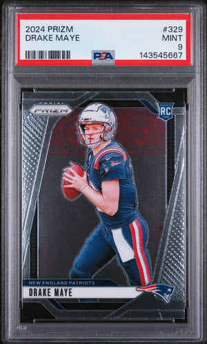 2024 Panini Prizm Rookie Drake Maye RC PSA 9 