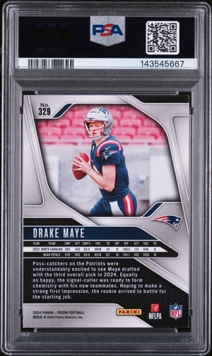 2024 Panini Prizm Rookie Drake Maye RC PSA 9 
