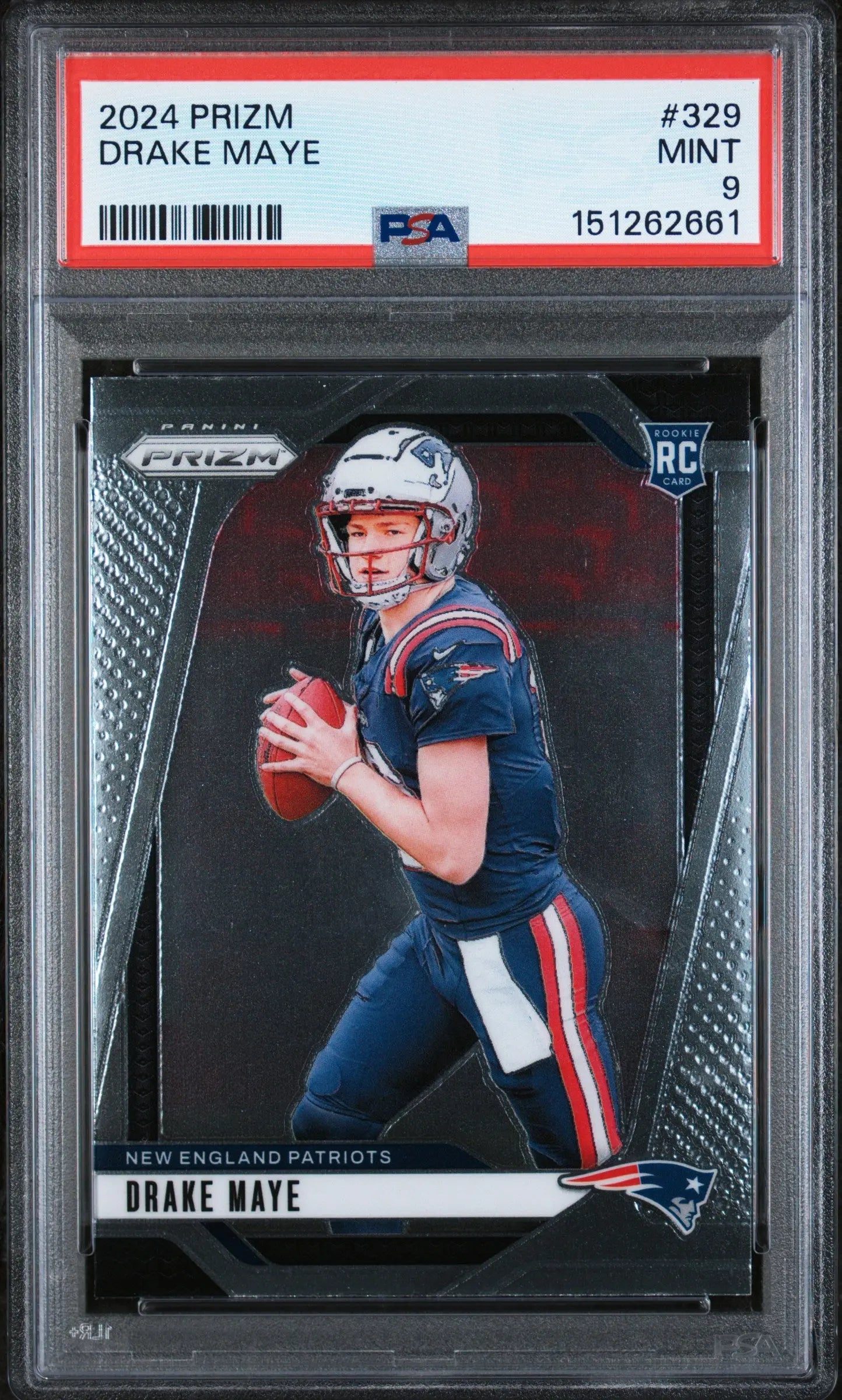2024 Panini Prizm Rookie Drake Maye RC PSA 9 
