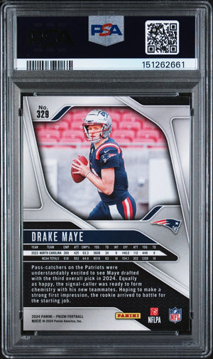2024 Panini Prizm Rookie Drake Maye RC PSA 9 