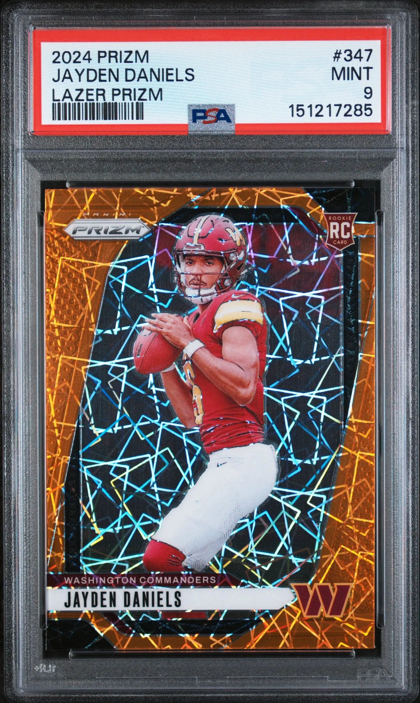 2024 Panini Prizm Rookie Jayden Daniels Lazer RC PSA 9 
