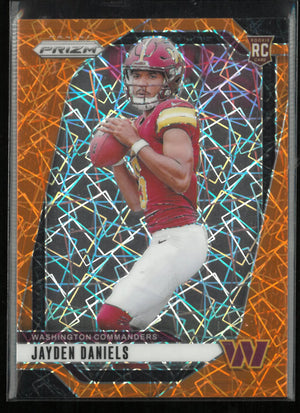 2024 Panini Prizm Rookie Jayden Daniels Orange Lazers RC 