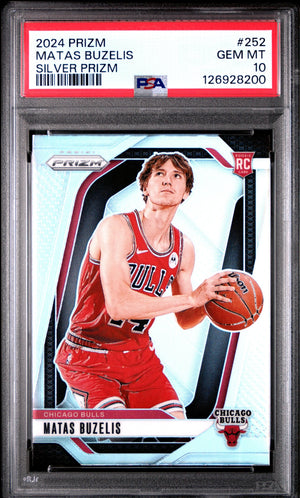 2024 Panini Prizm Rookie Matas Buzelis Silver RC PSA 10 