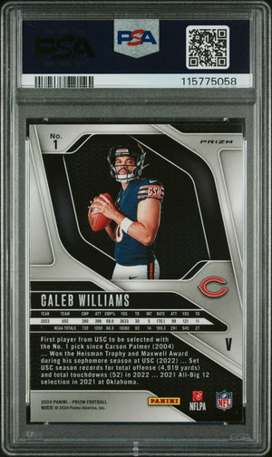 2024 Panini Prizm Rookie RC Variation Caleb Williams #1 PSA 10 