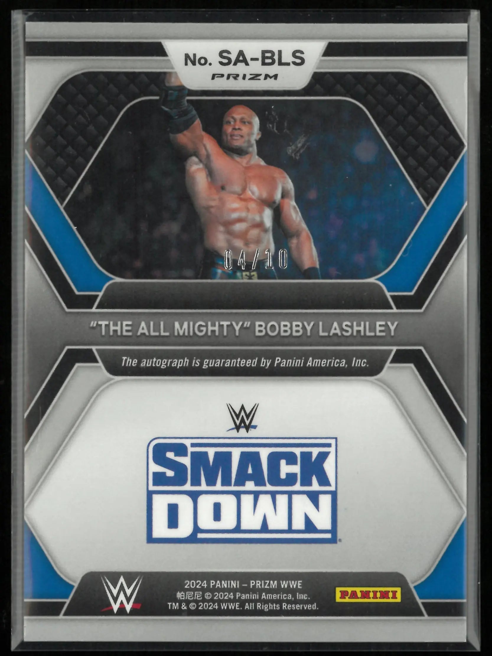 2024 Panini Prizm Superstar Autograph The All Mighty Bobby Lashley Gold Auto /10 
