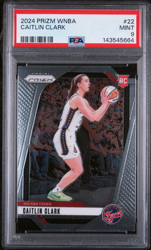 2024 Panini Prizm WNBA Rookie Caitlin Clark RC PSA 9 