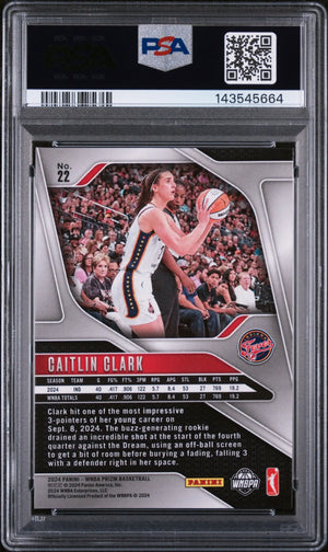 2024 Panini Prizm WNBA Rookie Caitlin Clark RC PSA 9 