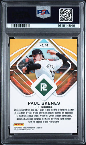 2024 Panini Prospect Edition Aces Rookie Paul Skenes RC Blue /99 PSA 9 