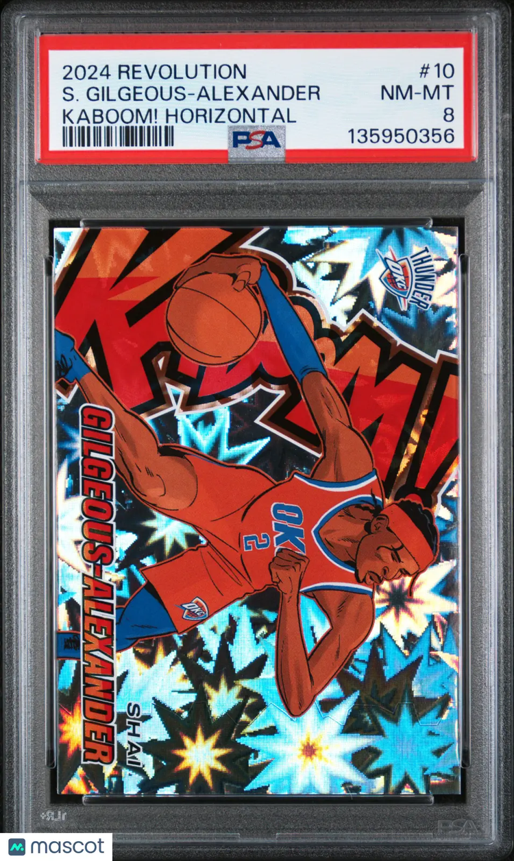 2024 Panini Revolution Kaboom! Horizontal Shai Gilgeous-Alexander PSA 8 
