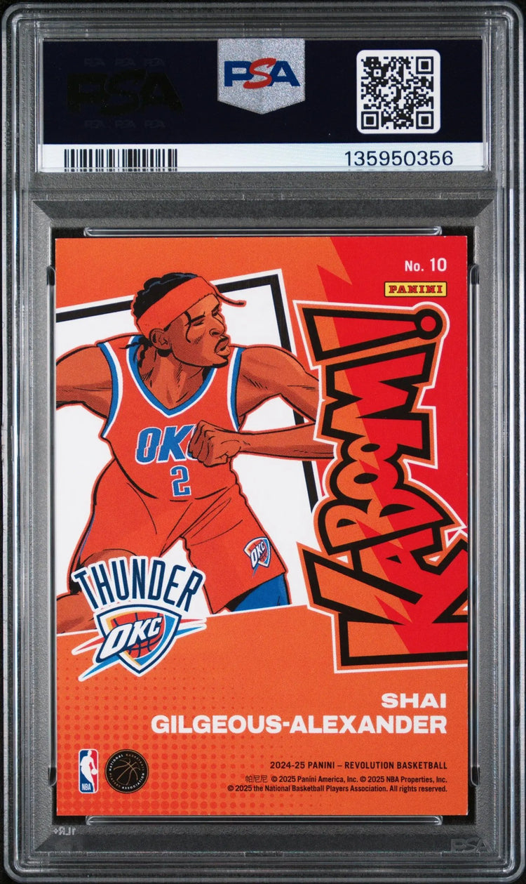 2024 Panini Revolution Kaboom! Horizontal Shai Gilgeous-Alexander PSA 8 