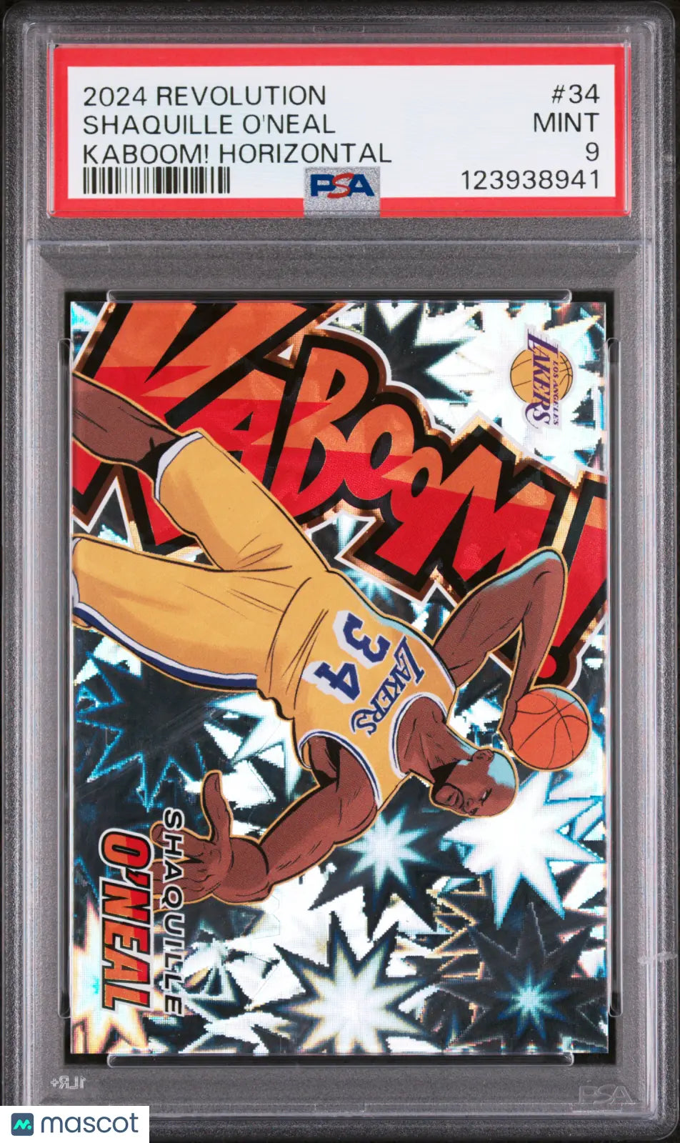 2024 Panini Revolution Kaboom! Horizontal Shaquille O'Neal #34 PSA 9 Lakers 