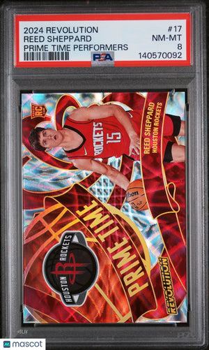 2024 Panini Revolution Prime Time Performers Reed Sheppard Rookie RC PSA 8 