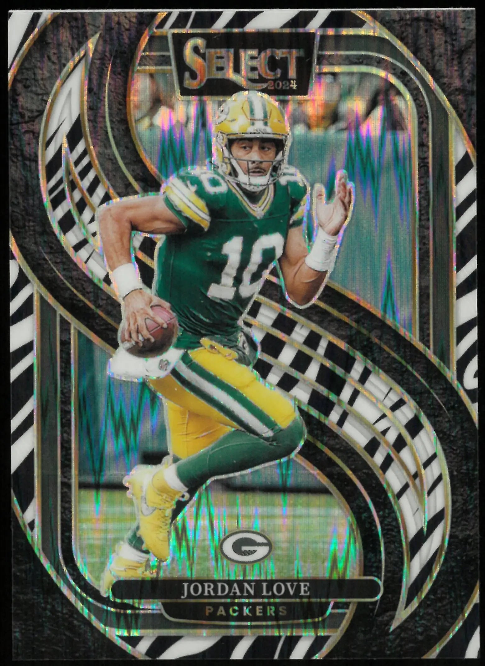 2024 Panini Select Football Jordan Love Zebra Premier Level SP 