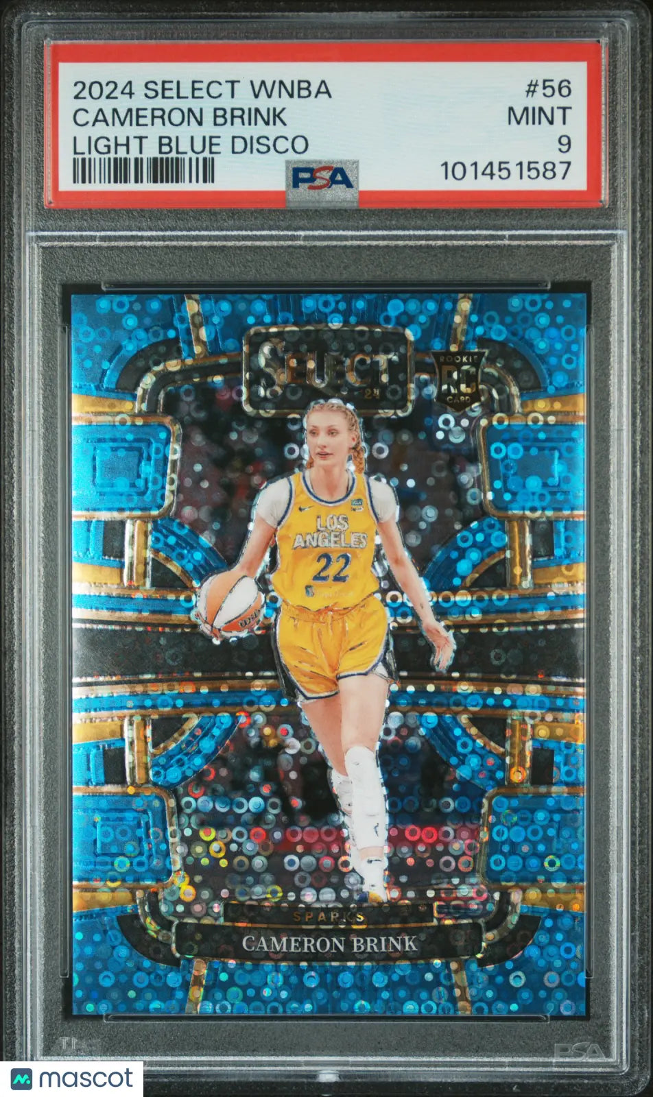 2024 Panini Select WNBA Cameron Brink #56 Light Blue Disco PSA 9 