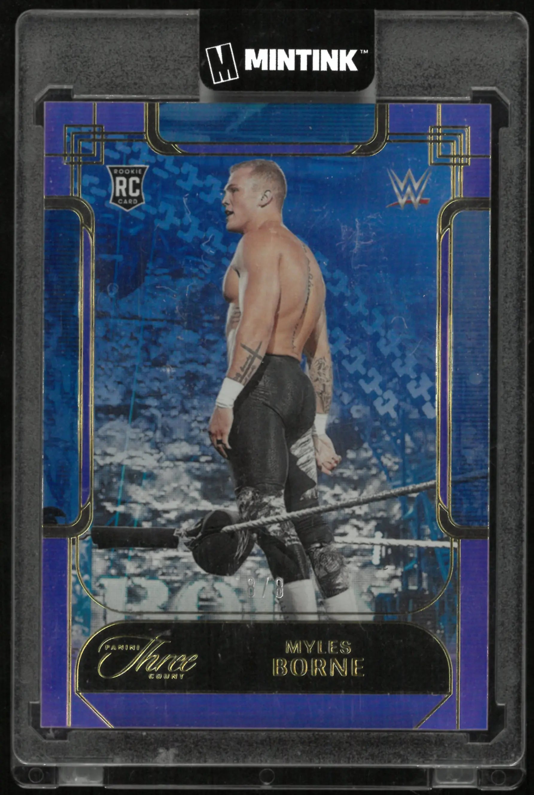 2024 Panini WWE Three Count Myles Borne Purple /8 