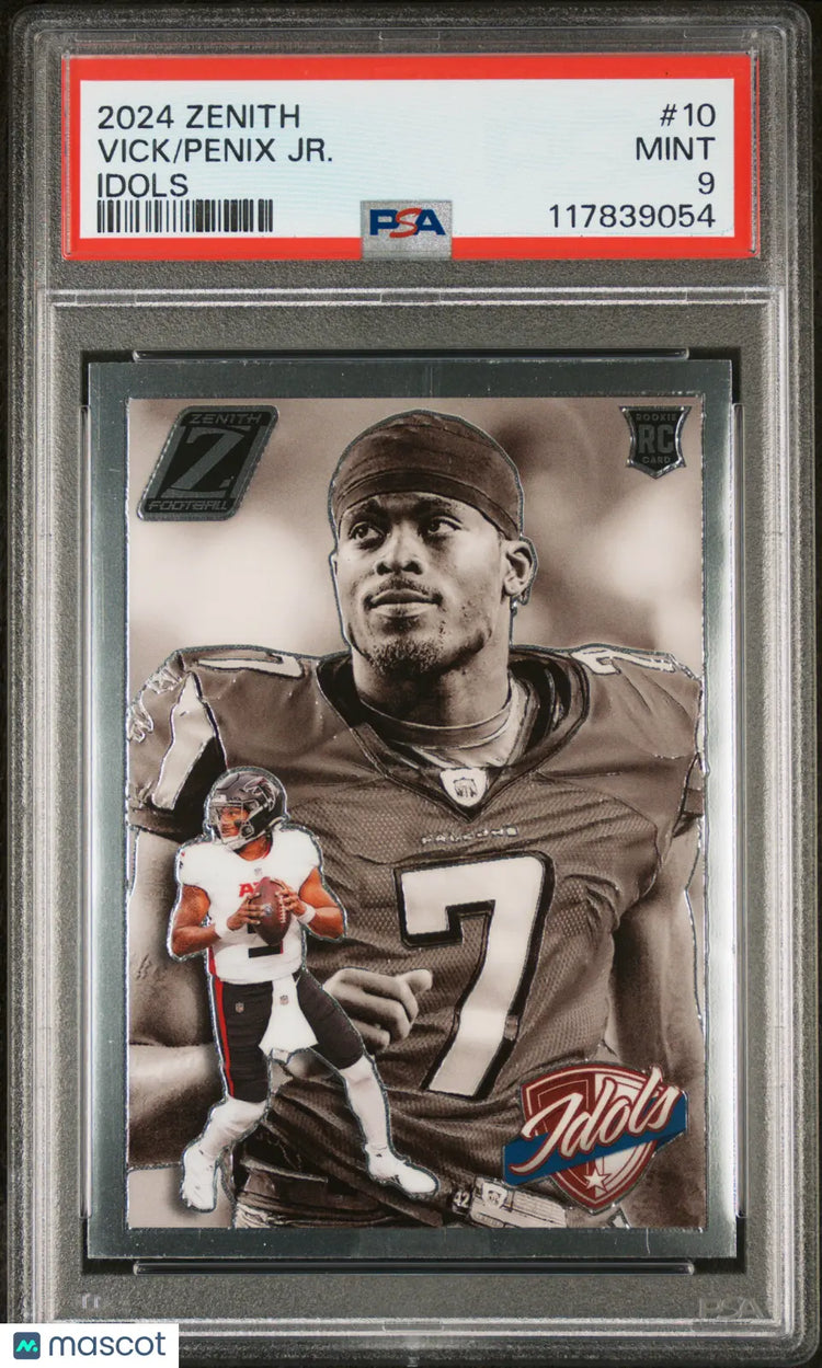2024 Panini Zenith Football Idols Vick Penix Jr. RC Rookie PSA 9 