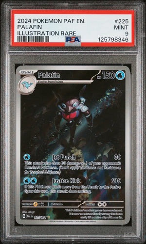 2024 Pokemon Paf EN-Paldean Fates Palafin Illustration Rare 225/91 PSA 9 