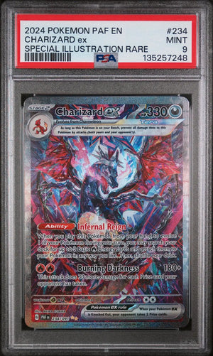 2024 Pokemon Paldean Fates 234/091 Charizard ex Special Illustration Rare PSA 9 