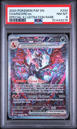2024 Pokemon Paldean Fates Charizard EX Special Illustration Rare 234/091 PSA 8 
