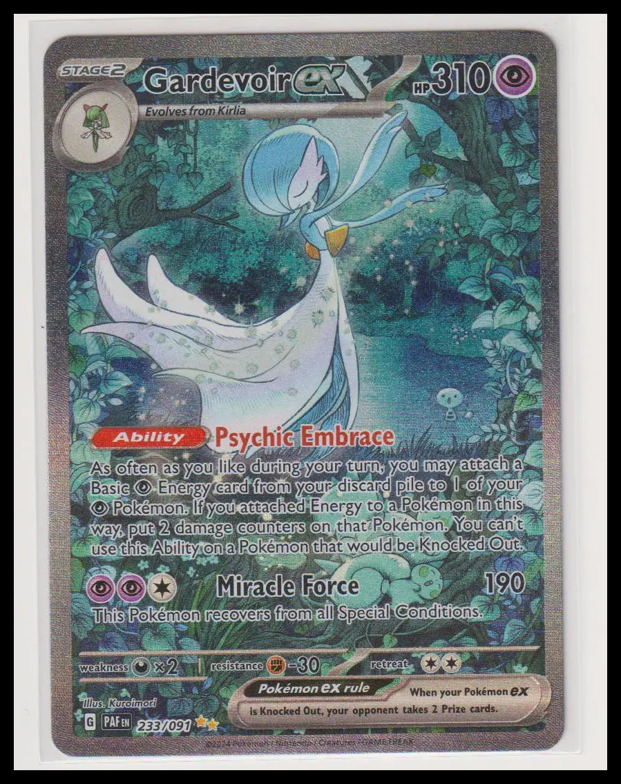 2024 Pokemon Paldean Fates Gardevoir ex SIR 233/091 