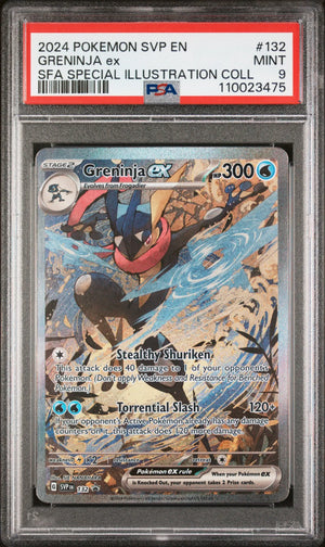 2024 Pokemon SV Black Star Promo Greninja ex 132 PSA 9 