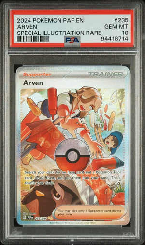 2024 Pokemon SV Paldean Fates Arven Special Illustration Rare 235/91 PSA 10 