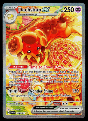 2024 Pokemon SV07 Stellar Crown #169/142 Dachsbun ex Special Illustration Rare 