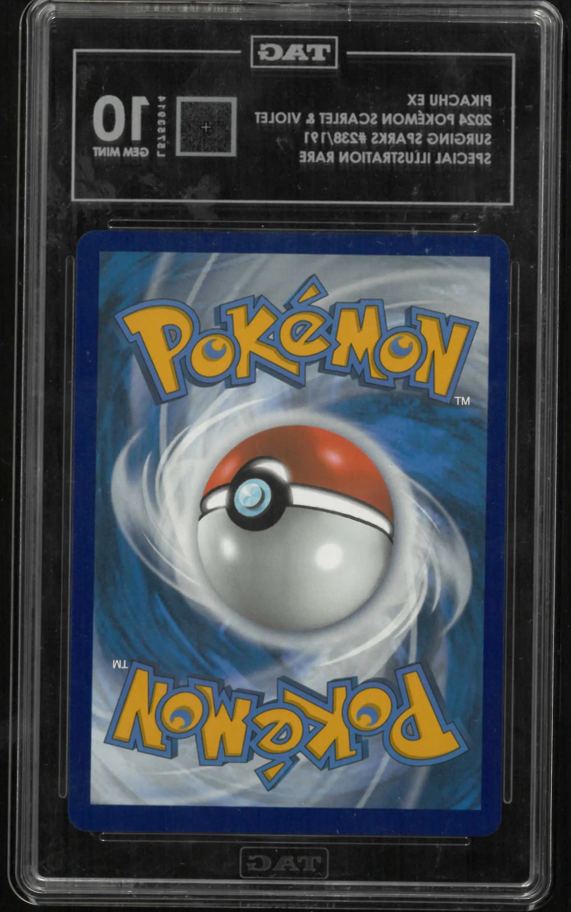2024 Pokemon SV08 Surging Sparks 238/191 Pikachu ex TAG 10 