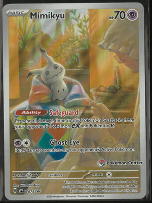 2024 Pokemon Scarlet & Violet Promo Pokemon Center Exclusive Mimikyu 075 