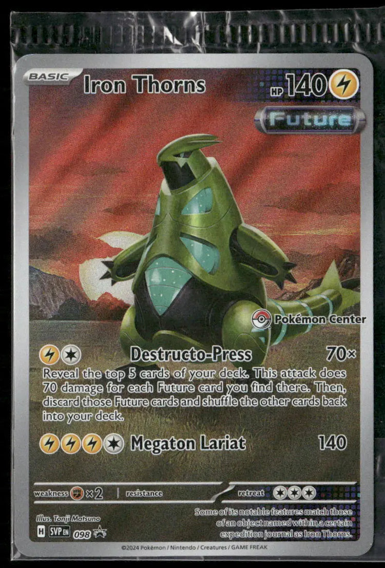 2024 Pokemon Scarlet & Violet Promo Pokemon Center Iron Thorns 098 