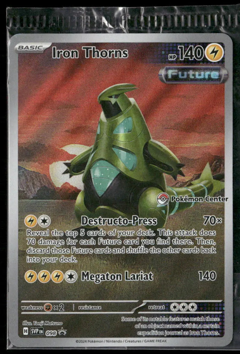 2024 Pokemon Scarlet & Violet Promo Pokemon Center Iron Thorns 098 