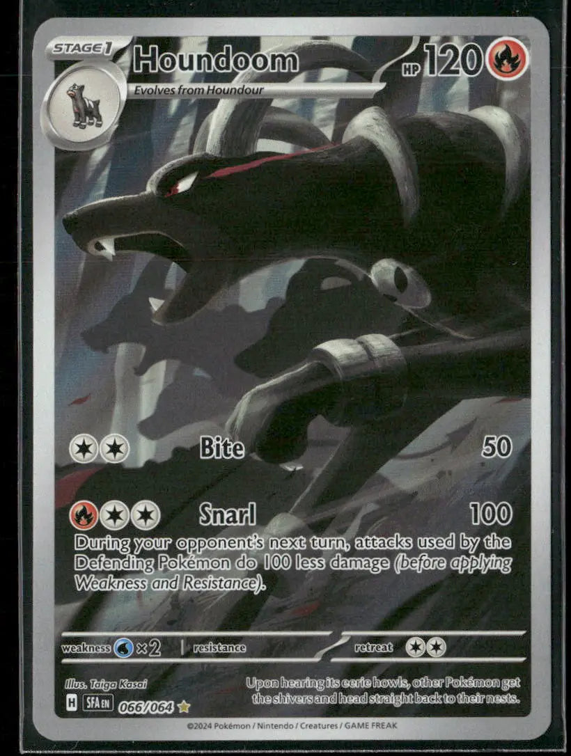 2024 Pokemon Shrouded Fable Illustration Rare Houndoom 066/064 