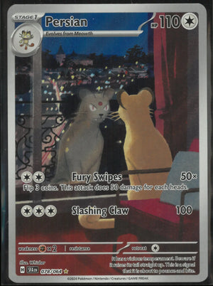 2024 Pokemon Shrouded Fable Illustration Rare Persian 078/064 