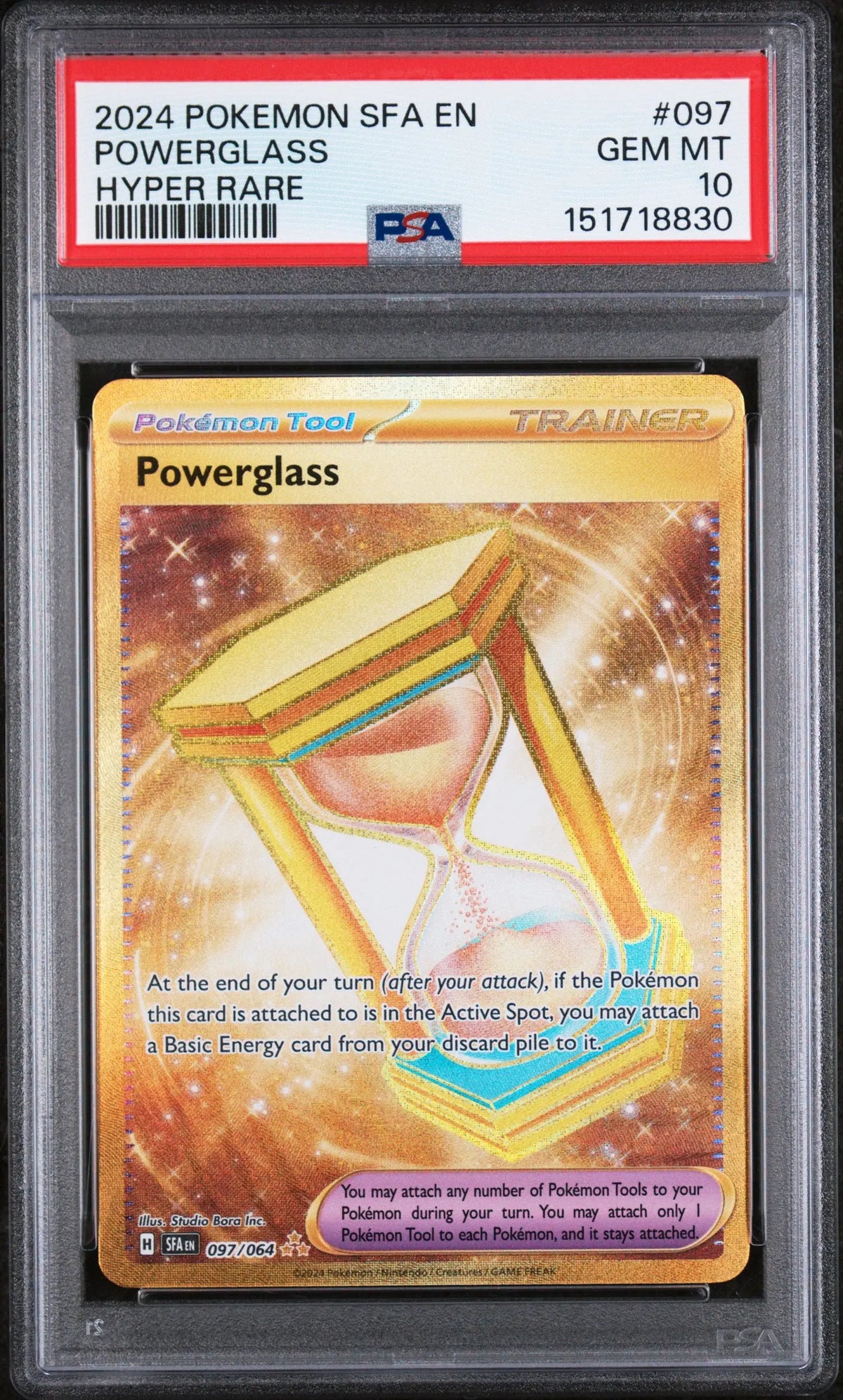 2024 Pokemon Shrouded Fable Powerglass Hyper Rare 97/64 PSA 10 