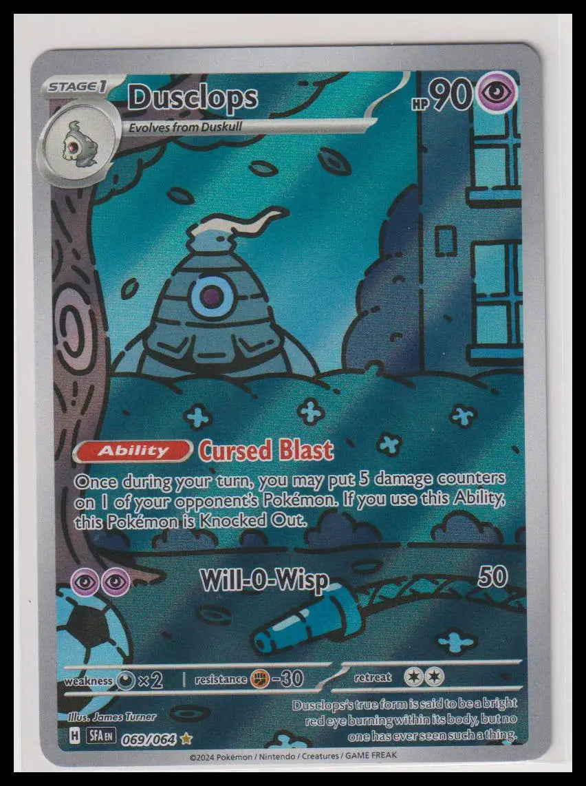 2024 Pokemon Shrouded Fabled Dusclops Illustration Rare 069/064 