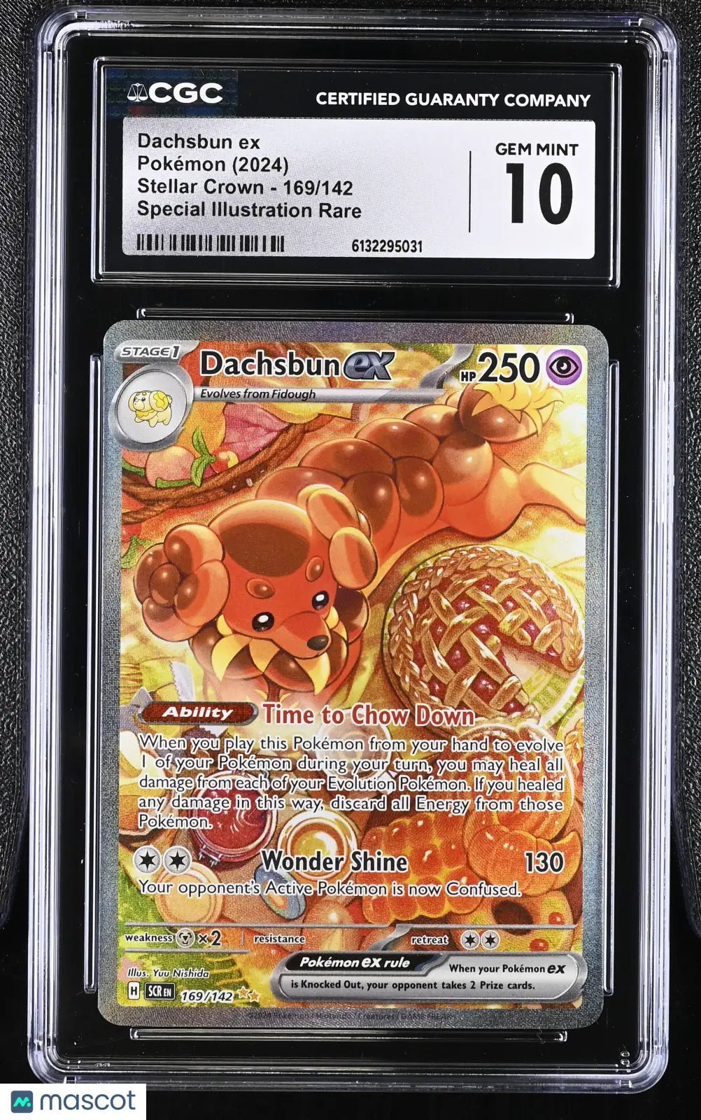 2024 Pokemon Stellar Crown Dachsbun ex Special Illustration Rare CGC 10 169/142 