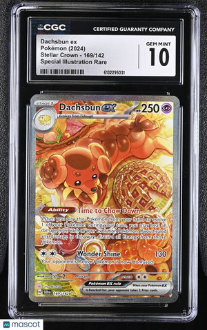 2024 Pokemon Stellar Crown Dachsbun ex Special Illustration Rare CGC 10 169/142 
