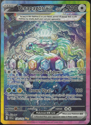 2024 Pokemon Stellar Crown Special Illustration Rare Terapagos ex 170/142 