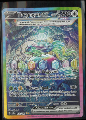 2024 Pokemon Stellar Crown Terapagos ex Secret Illustration Rare 170/142 