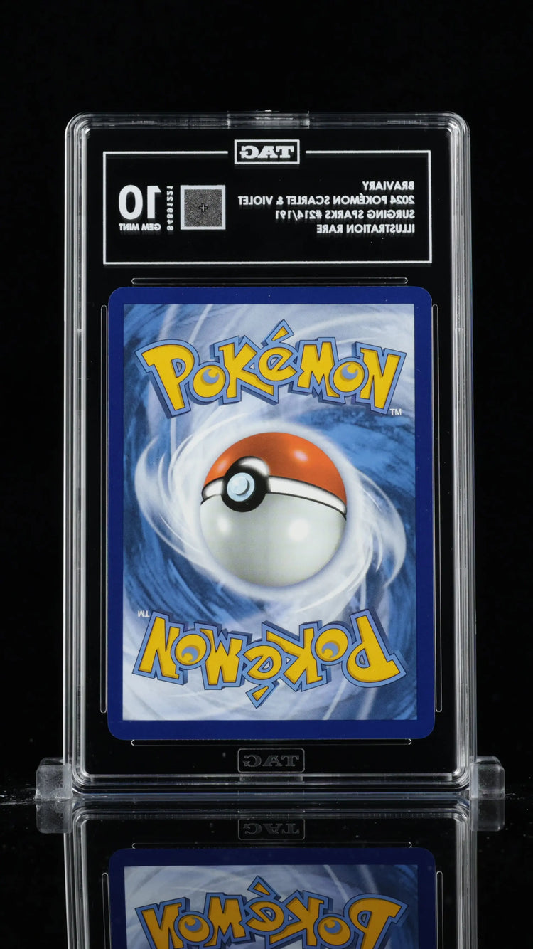 2024 Pokemon Surging Sparks Braviary Illustration Rare 214/191 TAG 10 
