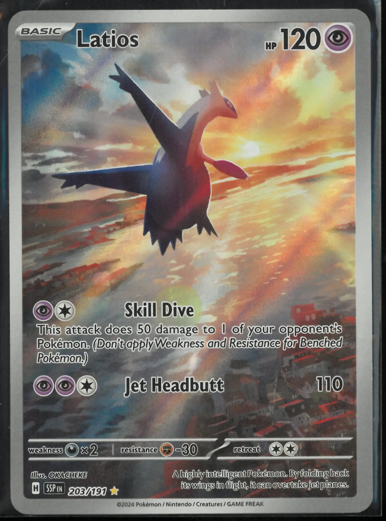 2024 Pokemon Surging Sparks Illustration Rare Latios 203/191 