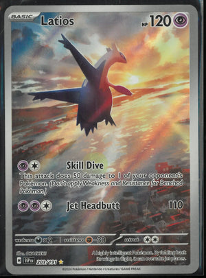 2024 Pokemon Surging Sparks Illustration Rare Latios 203/191 