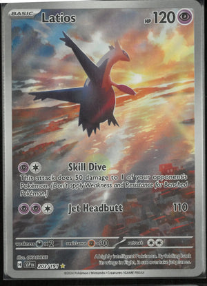 2024 Pokemon Surging Sparks Illustration Rare Latios 203/191 