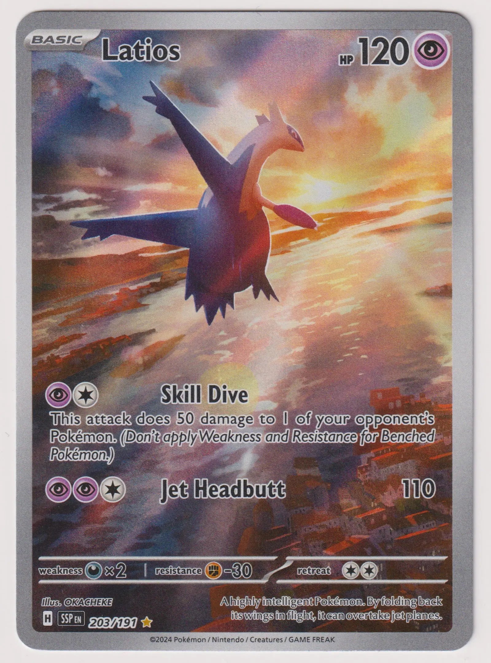 2024 Pokemon Surging Sparks Latios Illustration Rare 203/191 