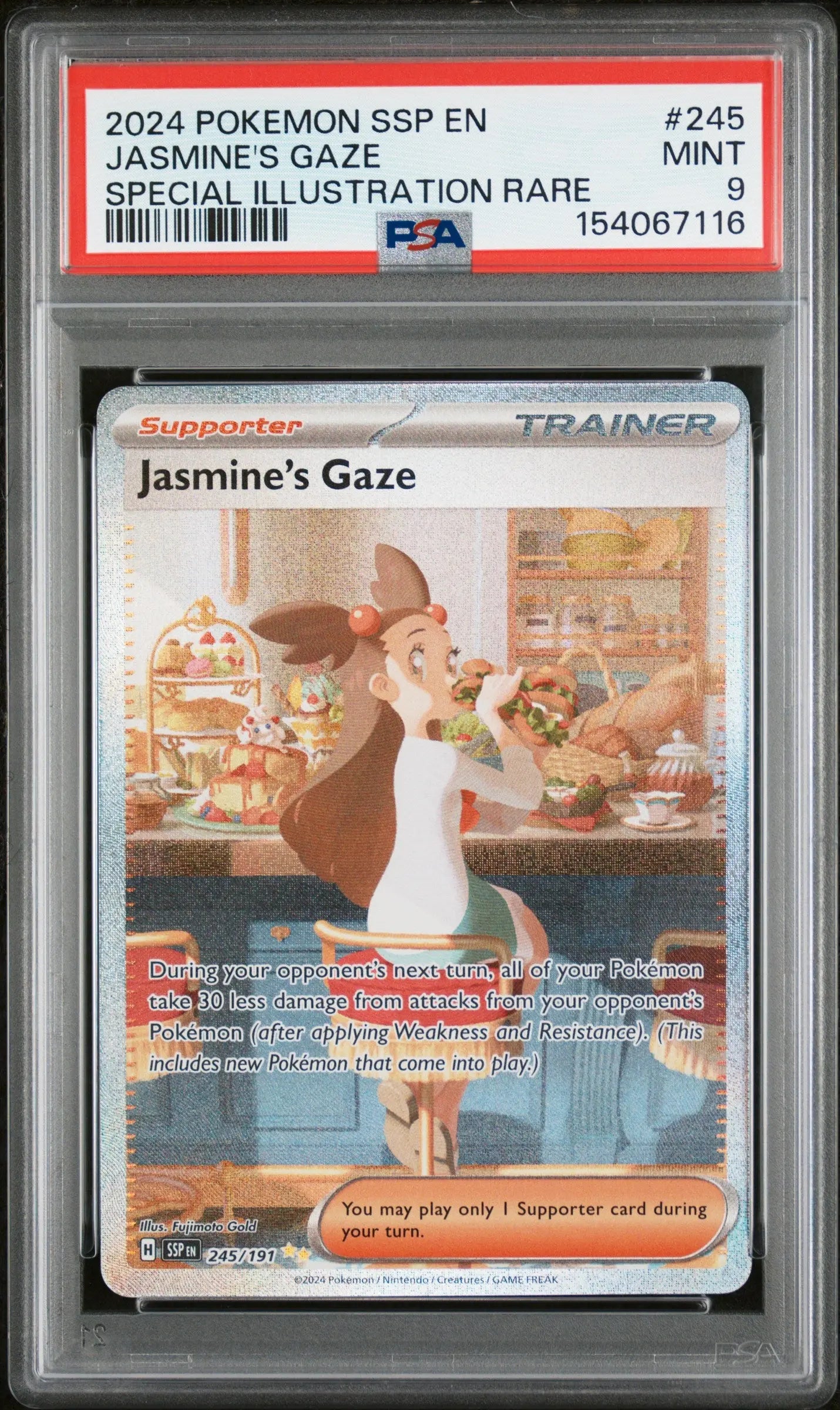 2024 Pokemon Surging Sparks Special Illustration Rare Jasmine's Gaze PSA 9 #245 