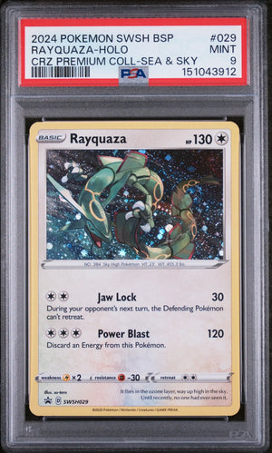 2024 Pokemon Swsh Black Star Promo Rayquaza-Holo SWSH029 PSA 9 