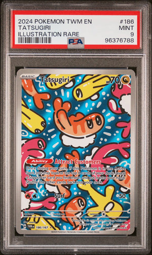 2024 Pokemon TWM EN Twilight Masquerade Tatsugiri Illustration Rare PSA 9 