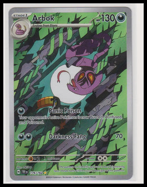 2024 Pokemon Temporal Forces Arbok Illustration Rare 176/162 