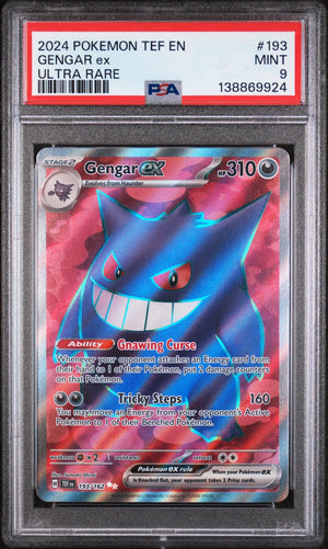 2024 Pokemon Temporal Forces Gengar Ex 193/162 PSA 9 